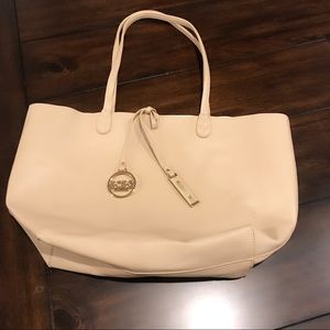 Like New BCBG large beige tote.